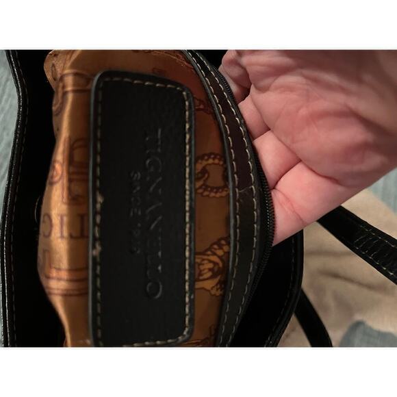 Black Leather Handbag by Tignanello - Picture 7 of 8
